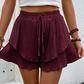 🎁2026 New Arrivals 50% OFF💥Women's Ruffle Layered Flowy Shorts – Skirt-Like Look, Elastic Waist, Breathable 🌸