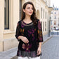 Női virágmintás sifonblúz