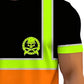 👷 Jól látható figyelemfelkeltő munkapoló – Fluoreszkens + fenyvisszaverő | XS–6XL | 🎁 Ingyenes sapka