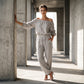 Női vállnélküli jumpsuit