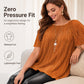 Hízelgő redőzött plus size blúz
