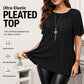 Hízelgő redőzött plus size blúz