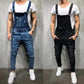 👖Férfi farmer overál roncsolt szakadt mellrészes jumpsuit