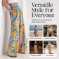 Women's Floral Print High-Waisted Wide-Leg Pants