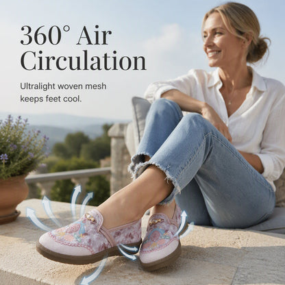 Breathable Comfort Cloth Loafers