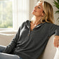 Női hosszú ujjú alkalmi kapucnis felső