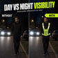 High Visibility Reflective Vest Adjustable Safety Running Gear with Pocket