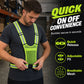 High Visibility Reflective Vest Adjustable Safety Running Gear with Pocket