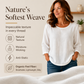 ✨ Női alkalmi kerek nyakú 3/4 ujjú felső
