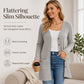 Mid-Length Knit Cardigan With Pockets