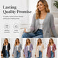 Mid-Length Knit Cardigan With Pockets