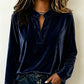 🌸Hot Sale 50% OFF-Women's Elegant Velvet V-Neck Top