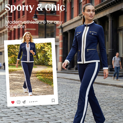✨ Női Sportos Elegáns Melegítőszett – Kényelmes & Stílusos, Minden Alkalomra 🌿