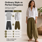 👚Seasonal Style - Relaxed Shirt & Draped Pants – Elevated Casual Look for Daily Outings