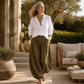 👚Seasonal Style - Relaxed Shirt & Draped Pants – Elevated Casual Look for Daily Outings