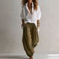 👚Seasonal Style - Relaxed Shirt & Draped Pants – Elevated Casual Look for Daily Outings