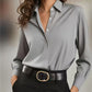 🥳2026 HOT SALE 50% Off🥳💞50K+ SOLD!🌸👚New Arrivals - Satin Button-Front Shirt – Soft Fluid Drape & Versatile Pairing for Any Occasion