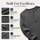 Trending Now⭐👕 Men's Waffle Knit Long Sleeve Henley Shirt – Classic Button Placket for Effortless Casual Style