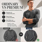 Trending Now⭐👕 Men's Waffle Knit Long Sleeve Henley Shirt – Classic Button Placket for Effortless Casual Style