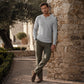Trending Now⭐👕 Men's Waffle Knit Long Sleeve Henley Shirt – Classic Button Placket for Effortless Casual Style