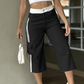 👖New Arrivals - Side-Stripe Capri Cargos with Pockets – Relaxed Fit & Sporty Edge for Everyday Wear