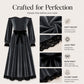 Women's Off-Shoulder Velvet Midi Dress
