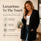 Női bordázott kötött kardigán