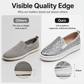 Női csillogó platform slip-on cipő