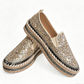 Női csillogó platform slip-on cipő