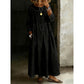 Women's  Loose Long Sleeve Maxi Dress with Pockets