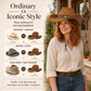 Vintage Western Cowboy Hat with Ethnic Band