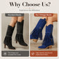 Women's Fringe Chunky Heel Knee-High Boots