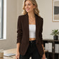 Női alkalmi sokoldalú slim fit blézer