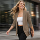Női alkalmi sokoldalú slim fit blézer