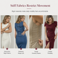 👗Ráncolt, karcsúsító, elegáns sziluett✨ Női bordás kötött hosszú ruha – Aszimmetrikus nyakkivágás és fémgyűrű | Természetesen előnyös, előkelő megjelenés✨