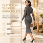 Női 2 részes ruha szett hosszú ujjú mesh lánc mintás bodycon midi ruhával és belső alsóruhával