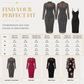 Női 2 részes ruha szett hosszú ujjú mesh lánc mintás bodycon midi ruhával és belső alsóruhával