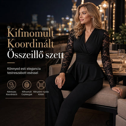 Női elegáns kétrészes nadrágkosztüm