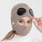 3-i-1 Unisex Stickad Mössa med Goggles