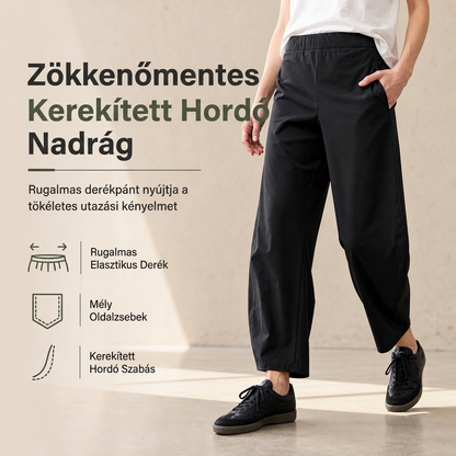 Női komfortos magas derekú nadrág