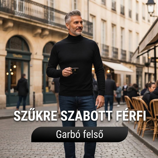 Férfi Slim Fit póló – Hosszú ujjú és Egyszínű