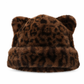 🐱Női bolyhos műműszőrme sapka aranyos medvefülekkel meleg téli hideg időjárásra húzható sapka🧢