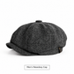 Vintage brit stílusú newsboy sapka férfiaknak és nőknek, klasszikus alkalmi lapos sapka, nyolcszögletű barett