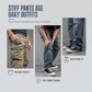 👖 Retró mosott széles szárú cargo farmernadrág Y2K high street farmernadrág zsebekkel