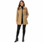 Női elegáns, középhosszú kockás trench coat, sokoldalú őszi és téli viselet