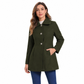 Női elegáns, középhosszú kockás trench coat, sokoldalú őszi és téli viselet