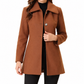 Női elegáns, középhosszú kockás trench coat, sokoldalú őszi és téli viselet