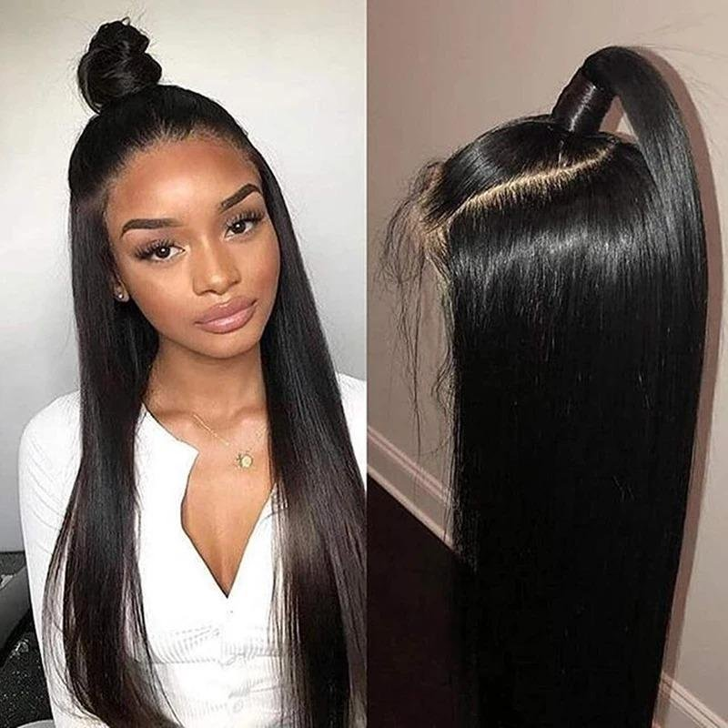 Glueless Wig With Elastic Belt| 360 LACE FRONTAL WIGS Human Hair WIGS STRAIGHT