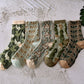 🧦【Időben korlátozott promóció】🧦5 pár női virágos pamutzokni